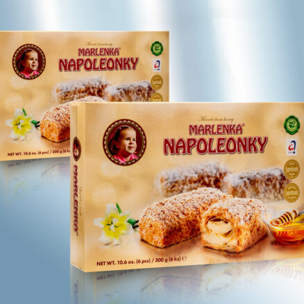 Dulce de harina con relleno de crema (40%) con miel (0,3%).