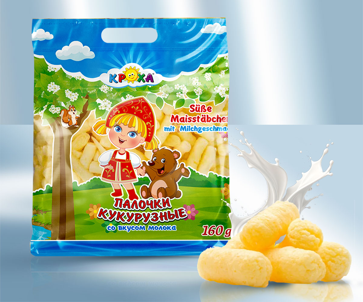 Кукурузные палочки со вкусом молока