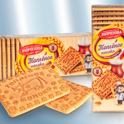 Galletas de azъcar con sabor a leche horneada