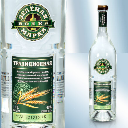 Водка "Зеленая Марка", 40%, 1000мл