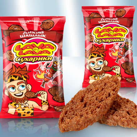 Crutones de centeno con sabor a shashlik