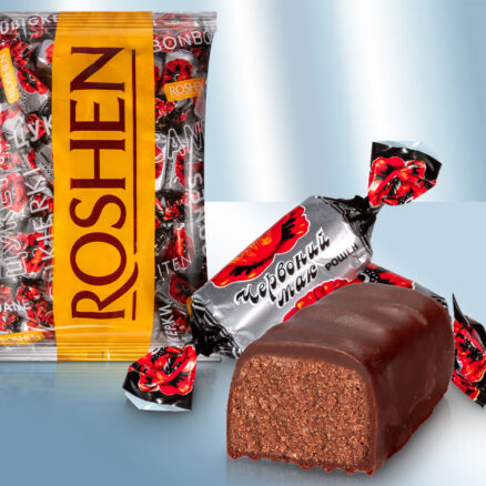 Конфеты шоколадные "Красный Мак Рошен" в шоколадной глазури