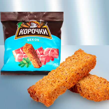 Crutones de centeno con sabor a tocino