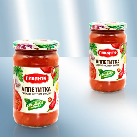 "Аппетитка" заготовка из томатов с нежно-острым вкусом и чесноком