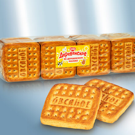 Dulce de harina con avena molida.