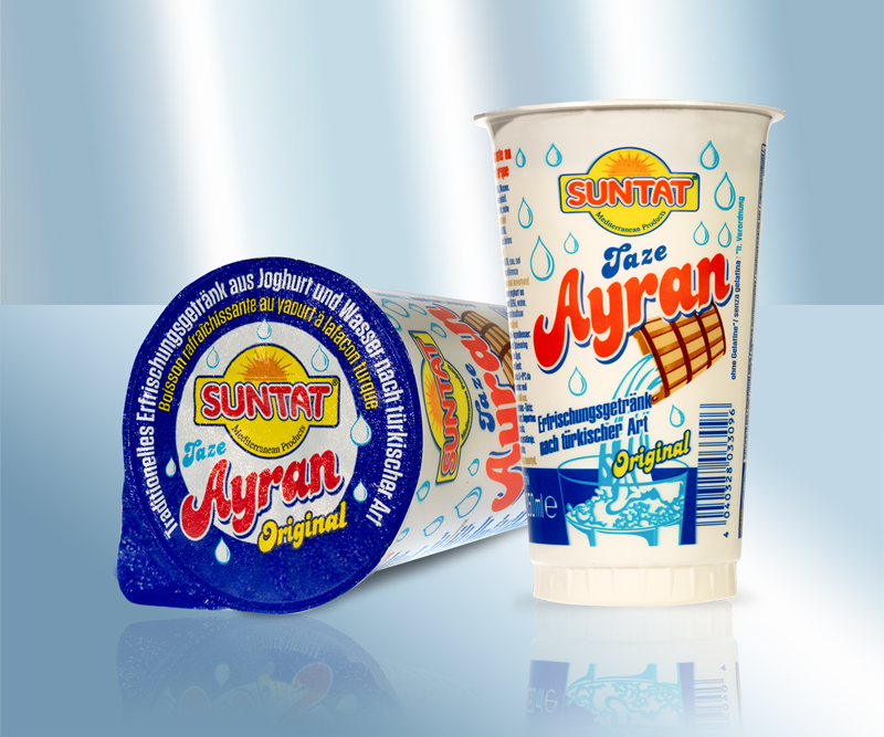 Refresco de yogur y agua, salado.