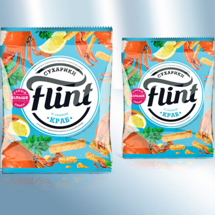 Snack de pan crujiente con sabor a cangrejo.