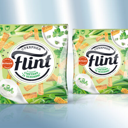 Snack de pan crujiente con sabor a crema agria a las finas hierbas.